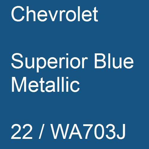 Chevrolet, Superior Blue Metallic, 22 / WA703J.